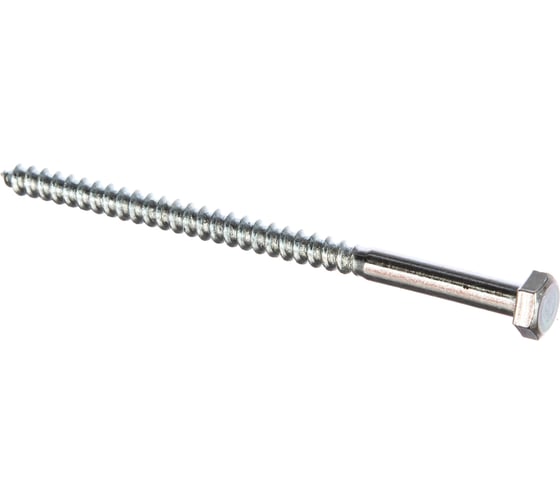 Изображение товара Саморезик Шуруп 6х100 шестигр, оцинк. DIN 571 100шт DIN571-6/100-100