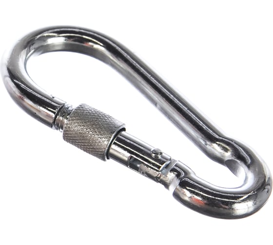 Изображение товара Карабин с фиксатором Саморезик 10х100 DIN 5299 D 5шт DIN5299D-10х100-5