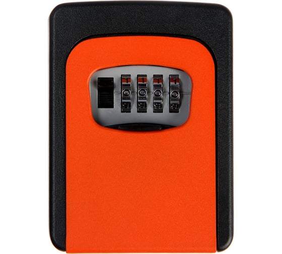Изображение товара Сейф-ключница ТУНДРА кодовая, металлическая, усиленная, оранжевый 5432528
