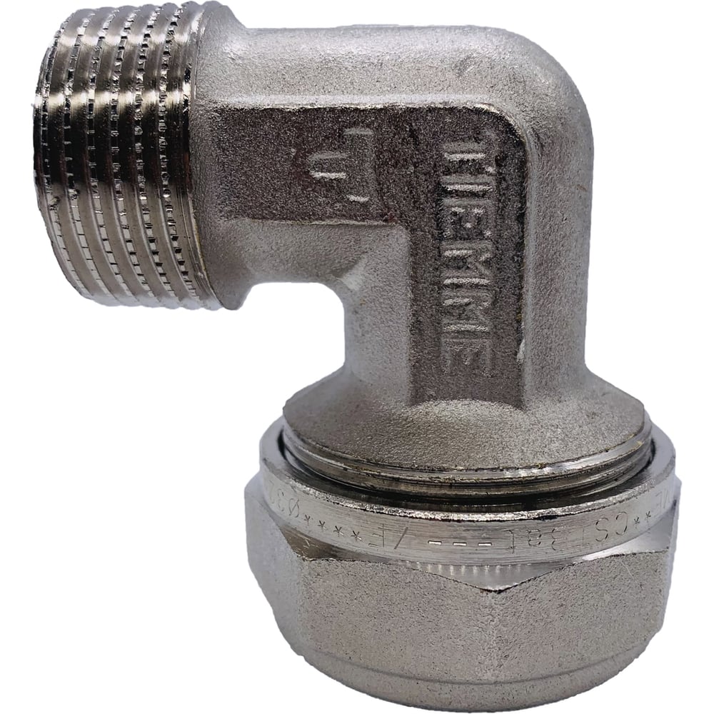 Изображение товара Угловое соединение Tiemme 32х1Н никелированная латунь обжим 1600067