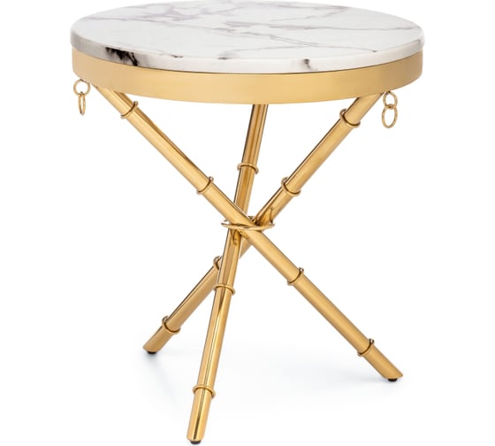 Изображение товара Журнальный стол Woodville monika 50x55 marble / gold 15553