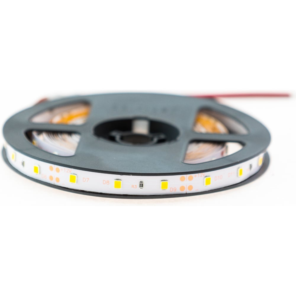 фото Светодиодная лента urm 2835-60led-12v-4,8w, 8-10lm-3000k-ip22-8mm в10078