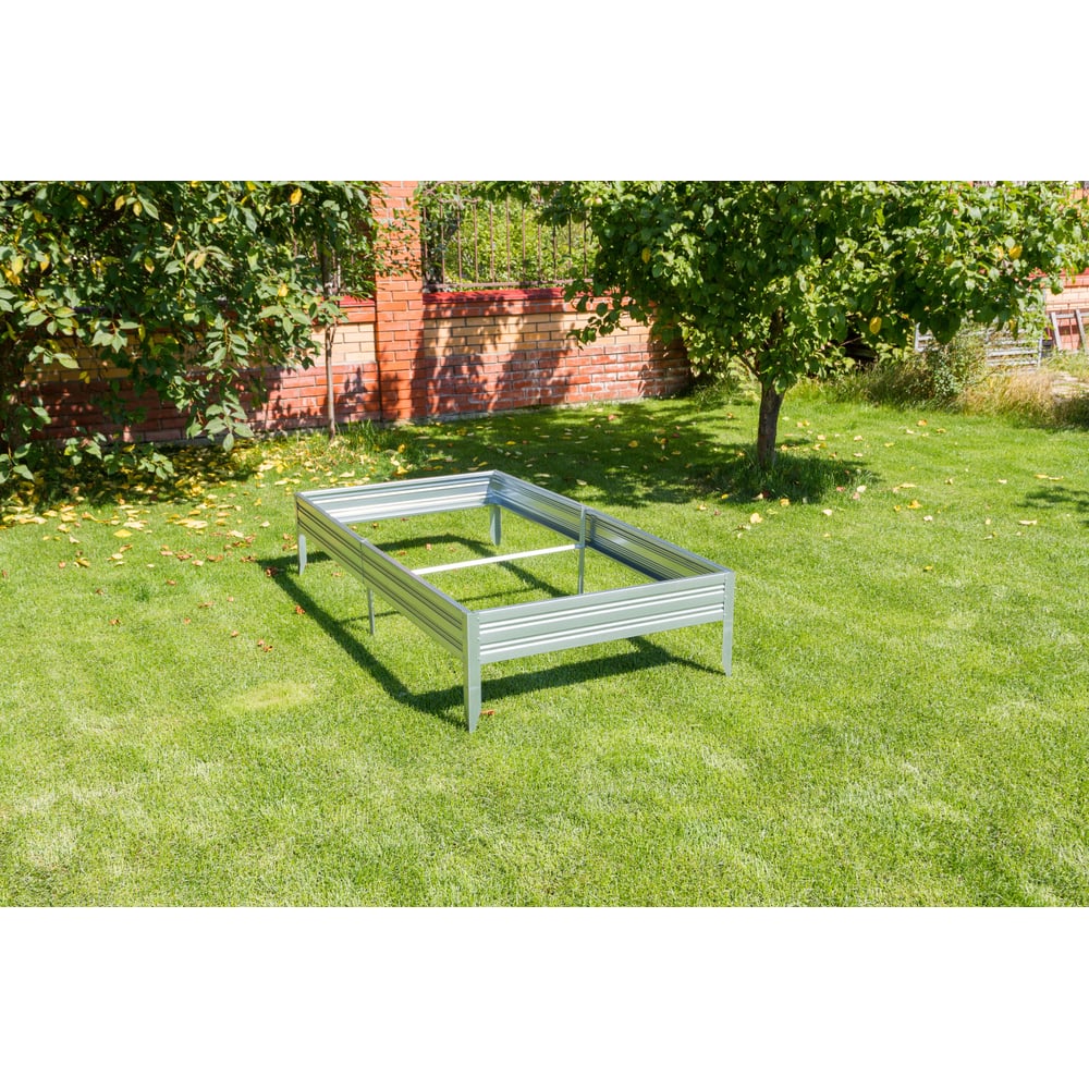 Изображение товара Оцинкованная грядка ВОЛЯ премиум 5x0,5м комплект ограждений для грядки