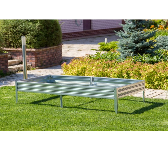 Изображение товара Оцинкованная грядка ВОЛЯ премиум 4x0,5м Грядка23