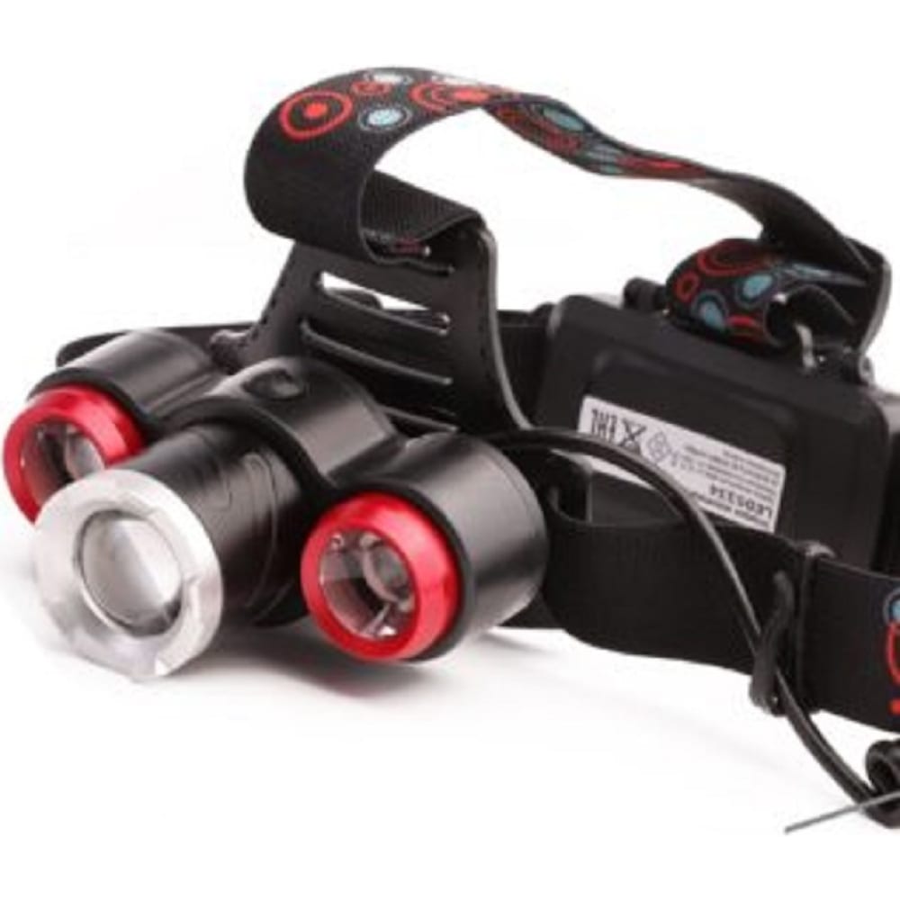 Налобный аккамуляторный фонарь Ultraflash квадрокоптер радиоуправляемый flashdrone работает от аккумулятора красный