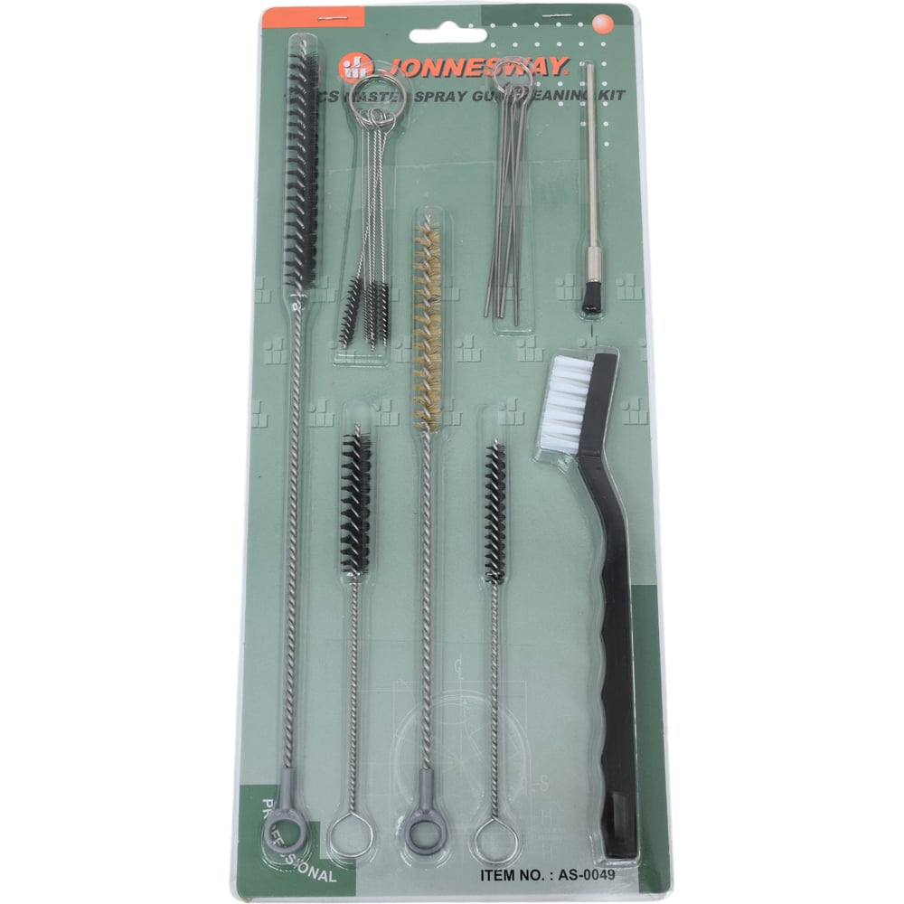 Изображение товара Комплект щеток для чистки краскопультов Jonnesway AS-0049 17 шт.
