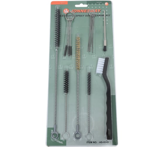 Изображение товара Комплект щеток для чистки краскопультов (17 шт.) Jonnesway AS-0049 47582