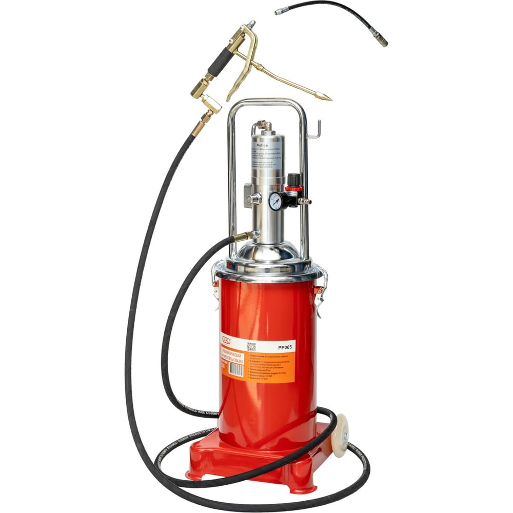 Изображение товара Нагнетатель смазки SIPL с пневматическим насосом 5-:1, емкость 16л