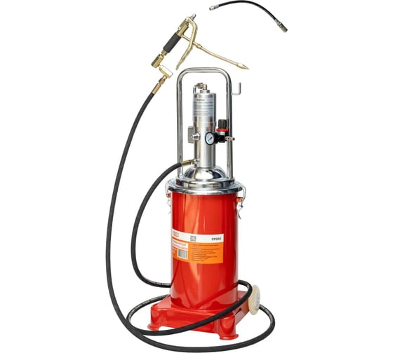 Изображение товара Нагнетатель смазки SIPL с пневматическим насосом 5-:1 и емкостью 16л PP005