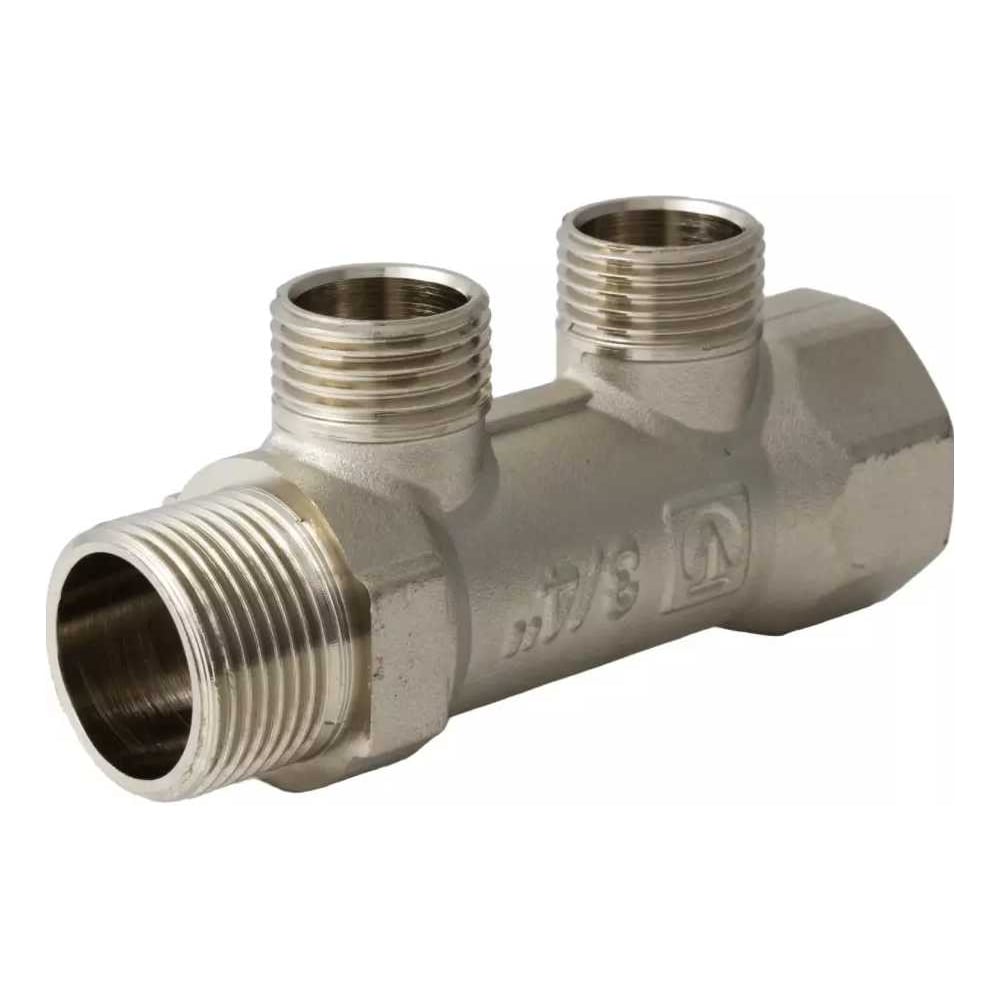 Изображение товара Коллектор VALTEC 3/4", 2 выхода х 1/2" нар. VTc.500.N.0502
