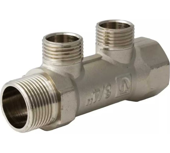 Изображение товара Коллектор VALTEC 3/4", 2 выхода х 1/2" нар. VTc.500.N.0502
