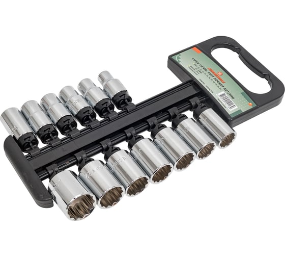 Изображение товара Набор торцевых 12-гранных головок (10-24 мм; 1/2"; 13 шт.) Jonnesway S05H4113S 49078