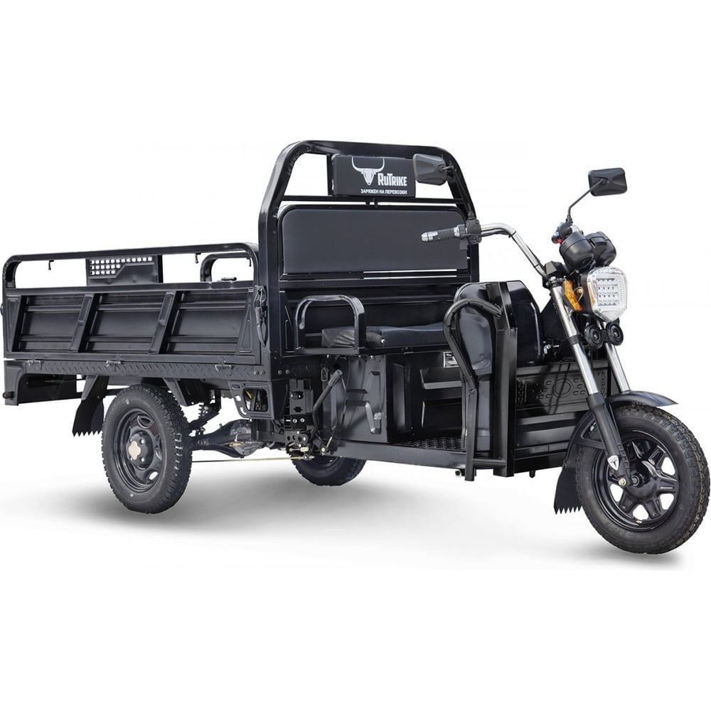 Изображение товара Грузовой электротрицикл RUTRIKE D4 1800 60V1200W черный для грузоперевозок