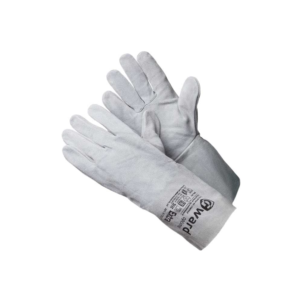 Изображение товара Краги из спилка Gward Extra серые, размер 2XL, 12 пар, защита рук
