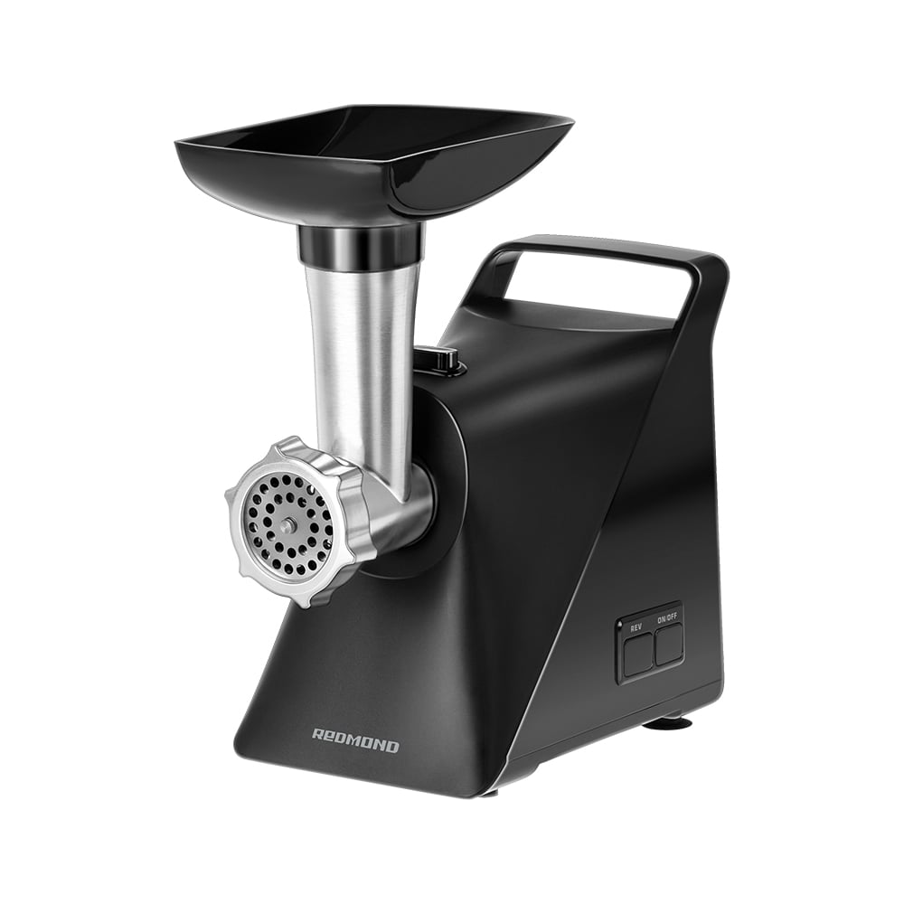 Изображение товара Мясорубка Redmond RMG-1236 черная мощная для домашнего использования