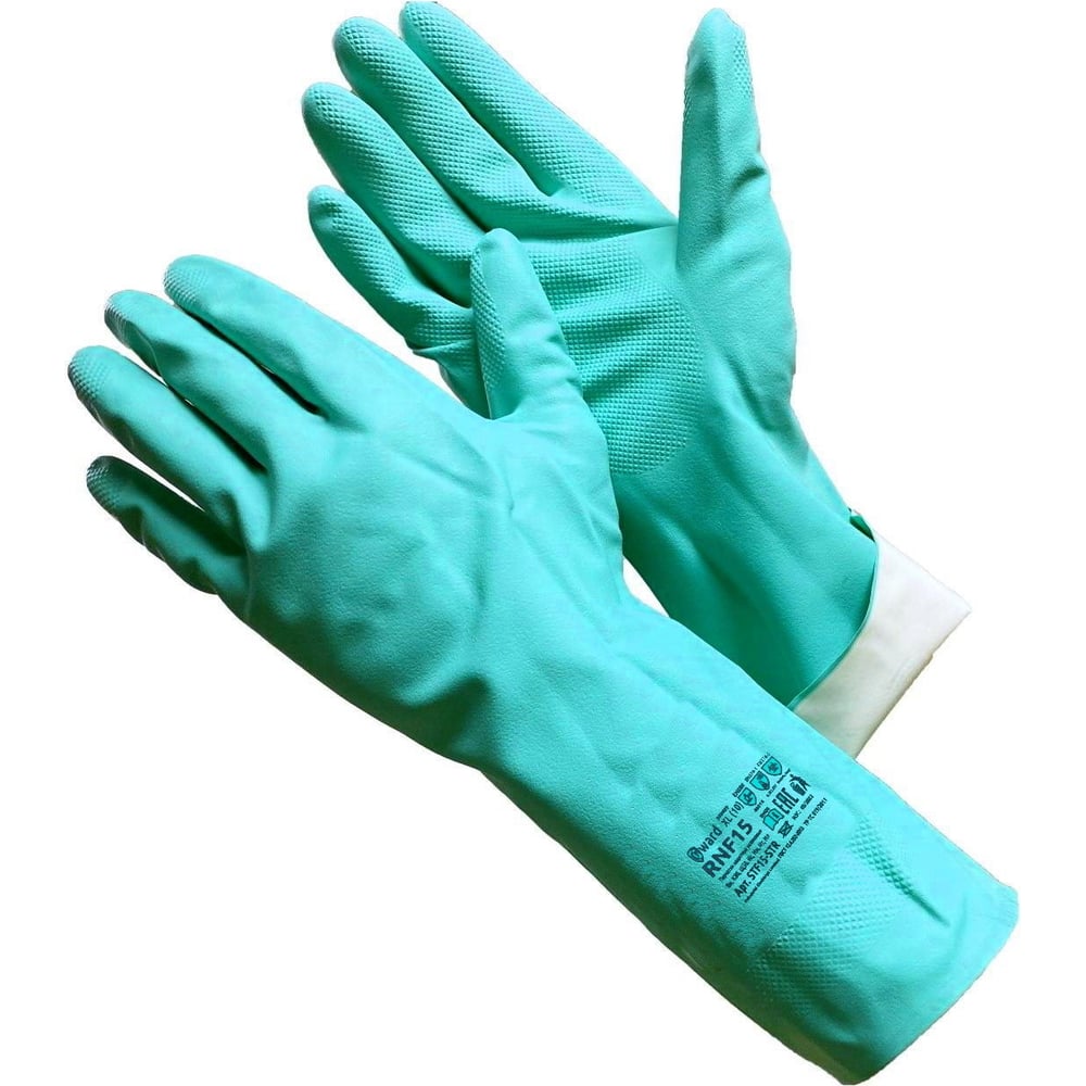 Изображение товара Перчатки из нитрила Gward RNF15 STF15-STR зеленые размер M