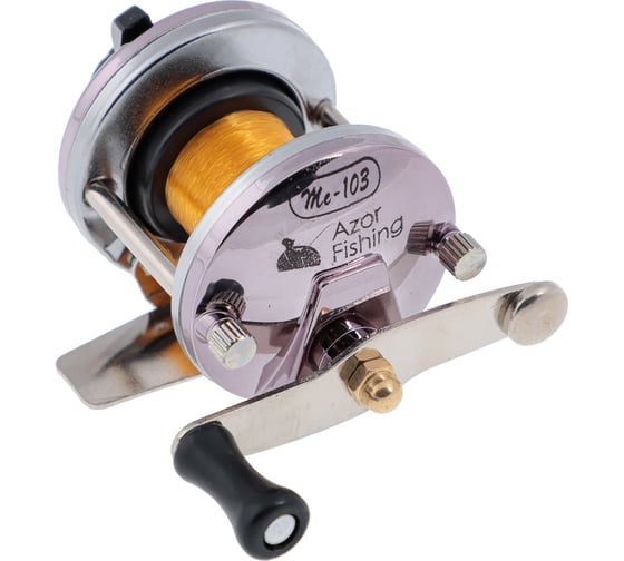 Изображение товара Катушка AZOR FISHING MT-100 мультипликаторная c леской 0.28мм, металл 142-026