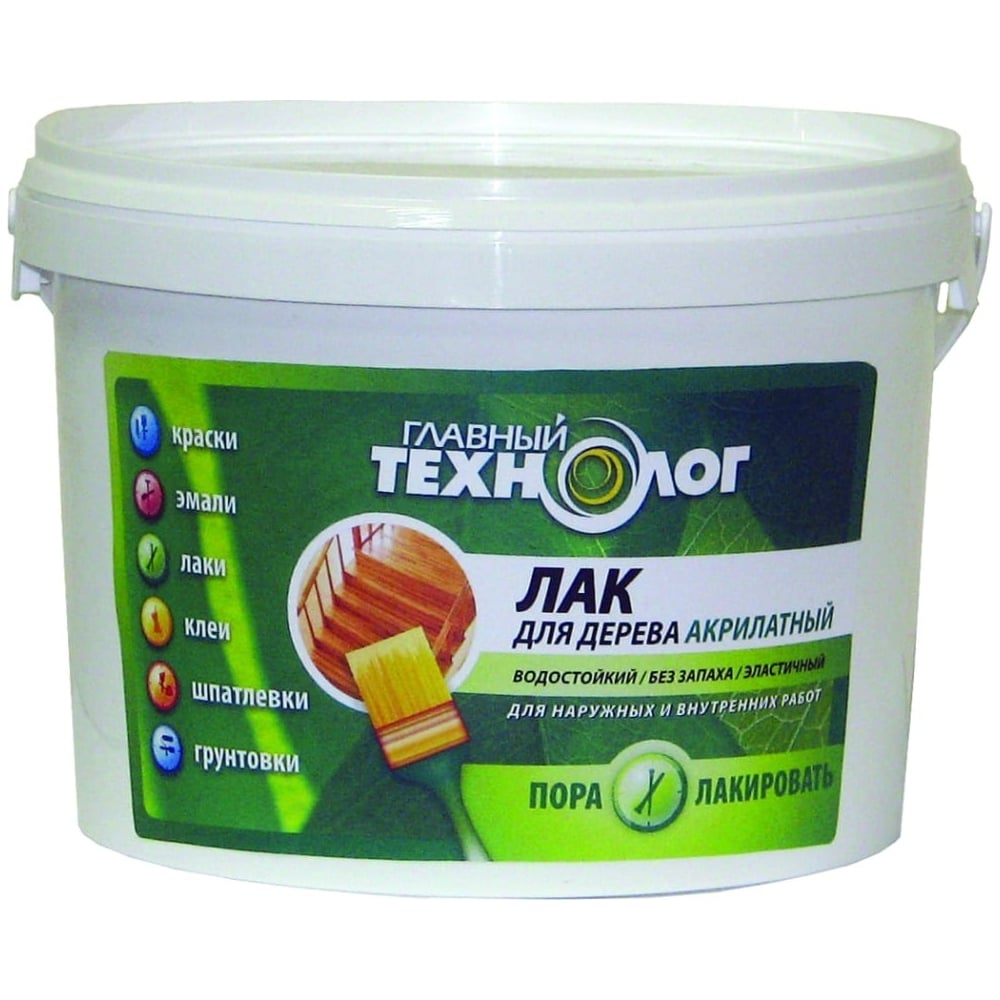 Изображение товара Акрилатный лак для дерева НОВБЫТХИМ Главный технолог клен 10 кг