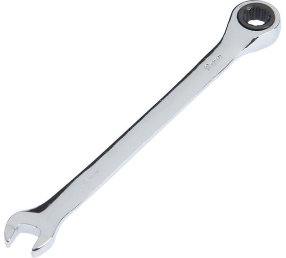 Изображение товара Ключ ТУНДРА комбинированный трещоточный, CrV, полированный, 72 зуба, 8 мм 2354078