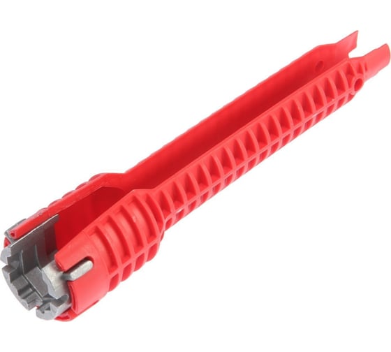 Изображение товара Ключ ТУНДРА сантехнический 6 в 1, вставка 21-23-27 мм, корпус 28 и 52 мм, 250 мм 7386844