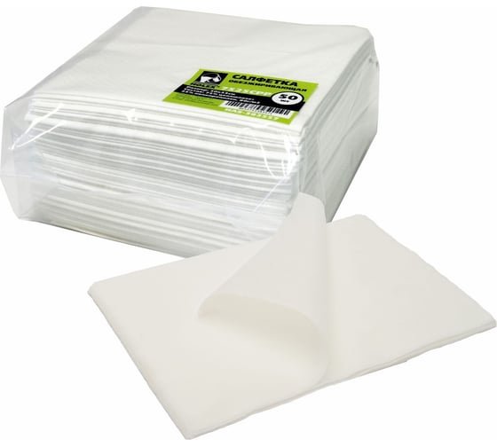 Изображение товара Обезжиривающая салфетка HOLEX 7525CPP 75% целлюлоза+25% полипропилен 80 г/м2, 30x33 см, 50 шт. HAS-383557