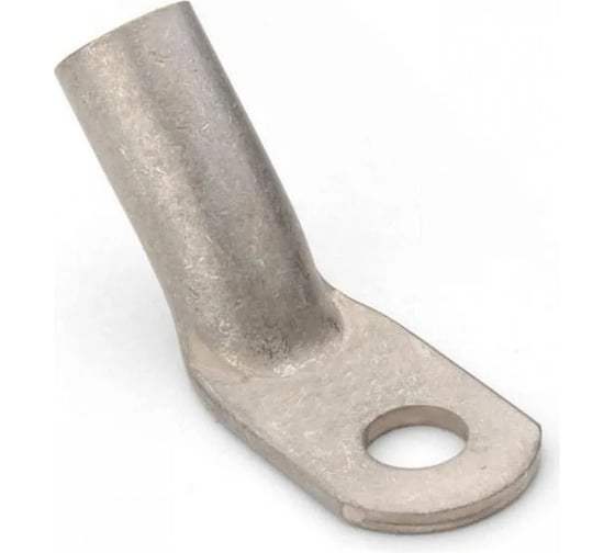 Изображение товара Трубчатый медный луженый наконечник R-типа ТМЛ (ЮМП) ТМЛ-R45-16-6 угловой 45 градусов 16мм2 под болт М6 elcТМЛ-R(45)-16-6-ЮМП