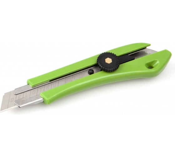 Изображение товара Нож со сменным лезвием с фиксацией, пластиковый корпус, 18 мм Дело техники 261211