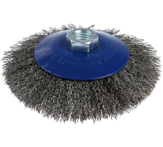 Изображение товара Щетка металлическая тарелка 125 мм, М14 для УШМ ТУНДРА 1032360