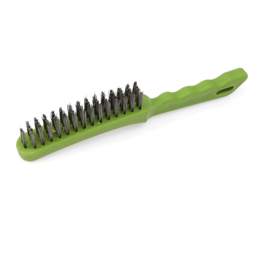 Изображение товара Щётка с пластиковой рукояткой и щетиной из нержавеющей стали 4 ряда 270754