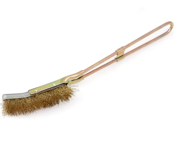 Изображение товара Щётка с металлической рукояткой, латунная щетина Дело техники 270131