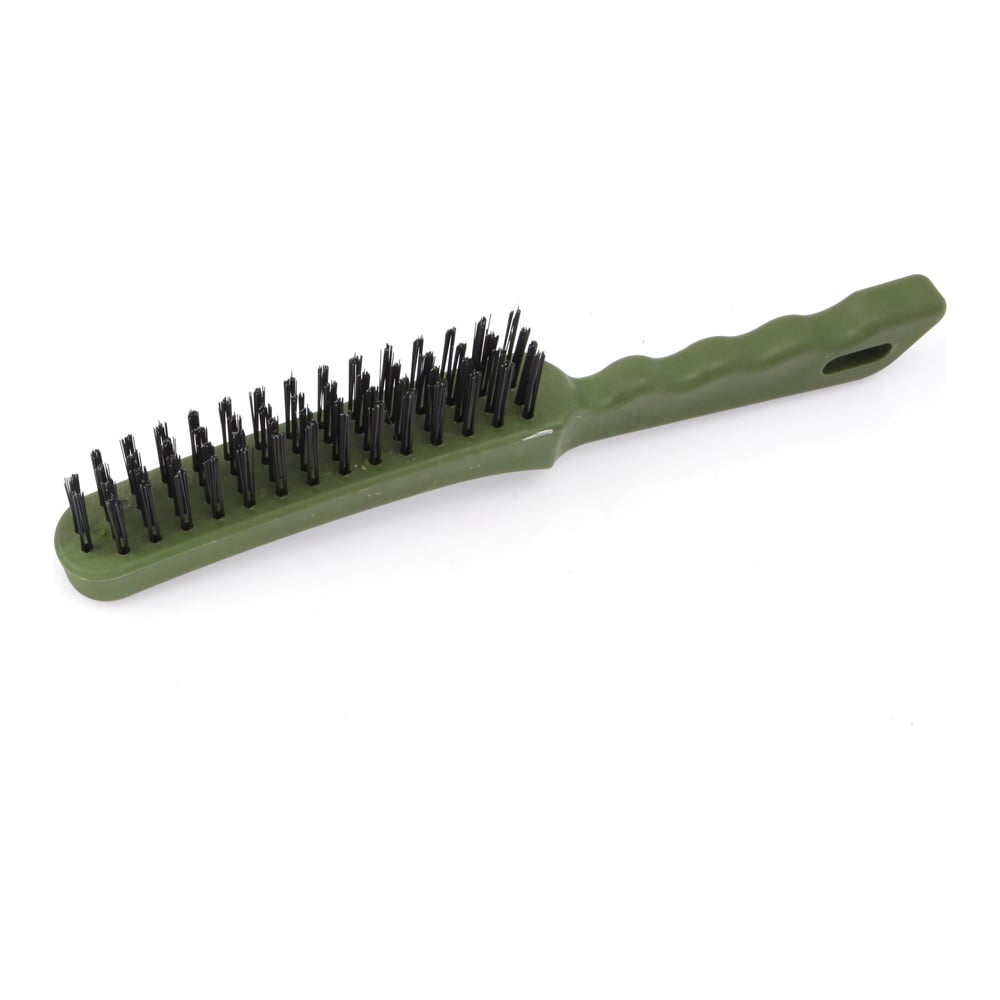 Изображение товара Щётка с пластиковой рукояткой и стальной щетиной 4 ряда Дело техники 270704