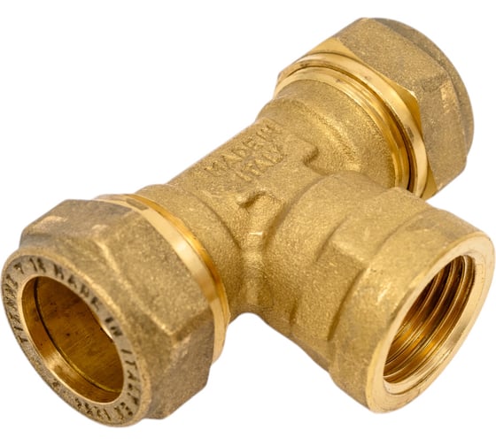 Изображение товара Тройник Tiemme переходной 18x1/2"Вx18 (обжим) 1100071/1109G180418