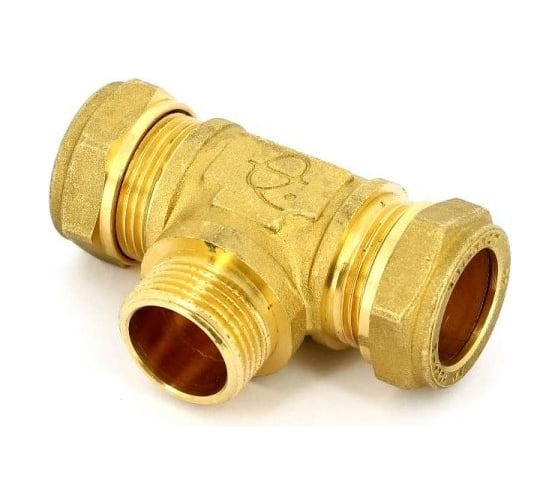 Изображение товара Тройник Tiemme переходной 18x1/2"Нx18 (обжим) 1100207/1108G180418