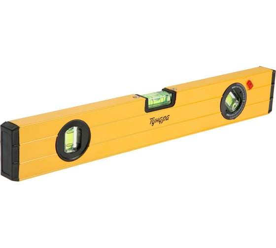 Изображение товара Уровень ТУНДРА алюминиевый, 3 глазка /1 поворотный глазок/, 400 мм 2964636