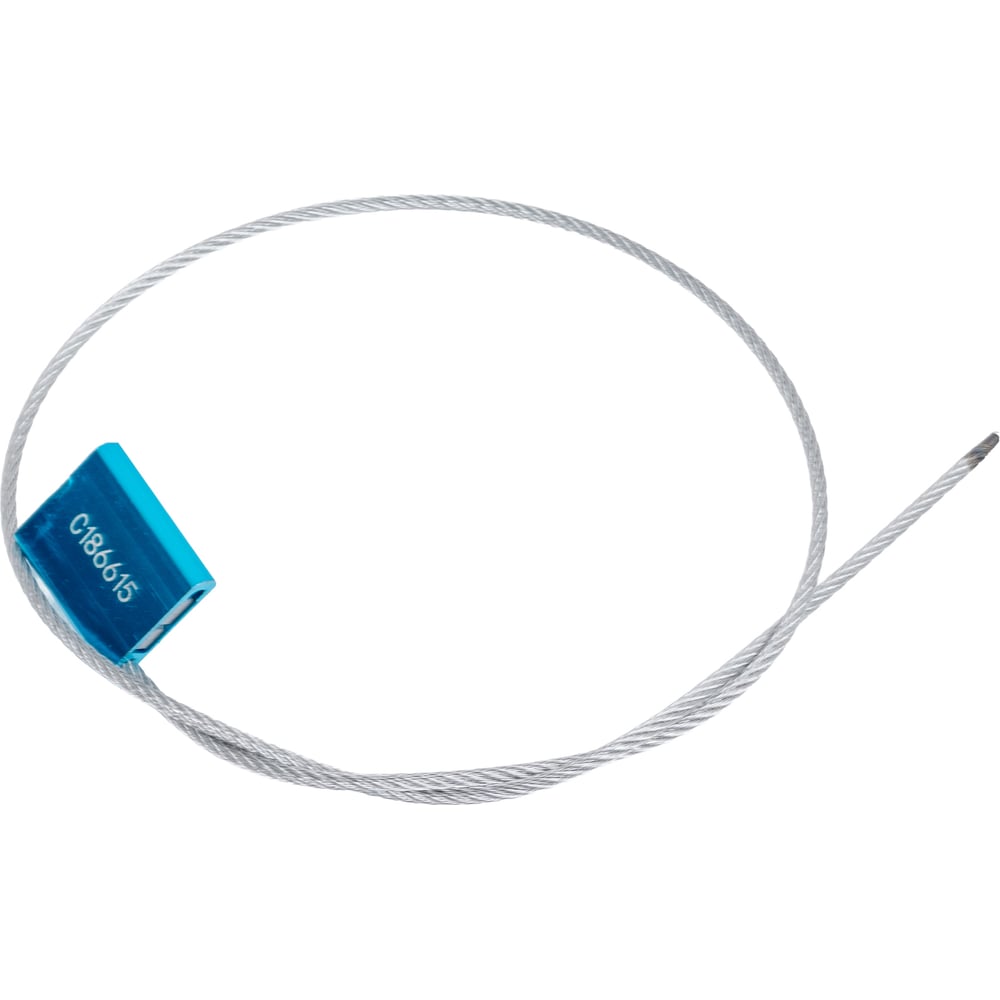 Изображение товара Тросовая пломба Пломба.Ру d2,5 мм 500 мм синий 10 шт