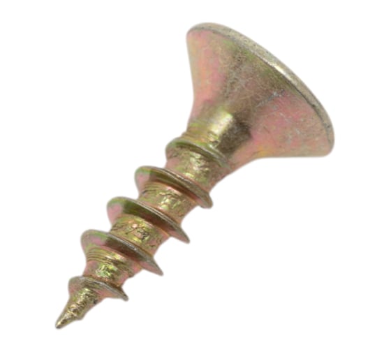 Изображение товара Шуруп для дерева Саморезик 4.5х16 универсальный потай, желтый цинк, Pz-2 1000шт SYZ-4.5х16-1000