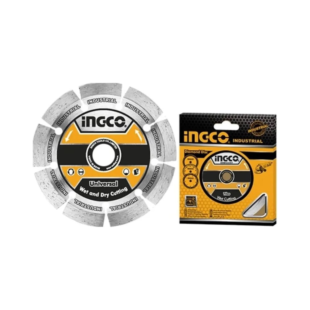 Изображение товара Диск алмазный сегментированный 125х22 мм INGCO DMD011254 для бетона и камня