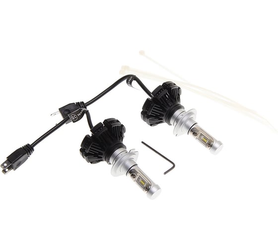 Изображение товара Автолампа MEGAPOWER H7 BRIGHT WHITE 6 SMD 6500K со встроенным блоком 2шт 12-24V 5000лм 1 10 58726