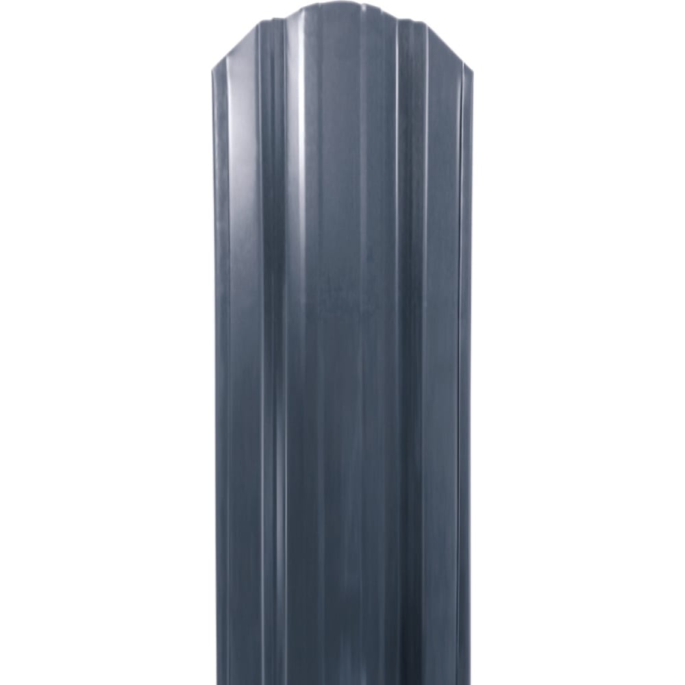 Металлический штакетник Таврос двухсторонний полукруглый металлический штакетник таврос