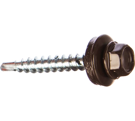 Изображение товара Кровельный саморез Саморезик 4,8х35 RAL8017 коричневый шоколад 250шт SKRAL8017-4,8х38-250 SKRAL8017-4,8х35-250