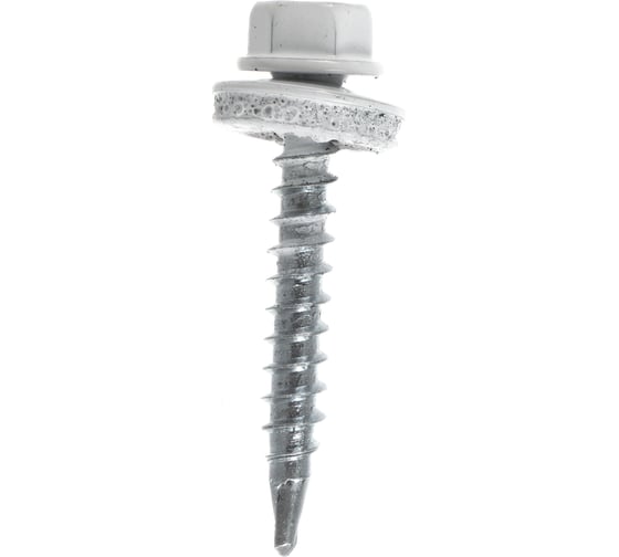 Изображение товара Кровельный саморез Саморезик 4,8х35 RAL9003 RR20 сигнальный белый 250шт SKRAL9003-4,8х38-250 SKRAL9003-4,8х35-250