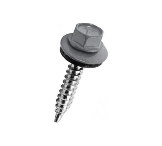 Изображение товара Кровельный саморез Саморезик 5,5х19 RAL7004 серый 250шт SKRAL7004-5,5х19-250