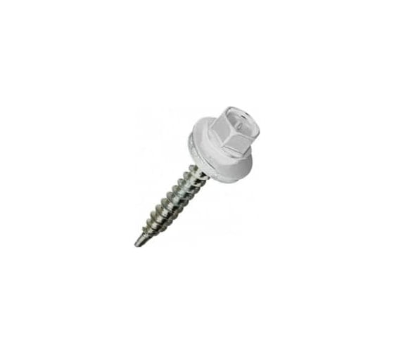 Изображение товара Кровельный саморез Саморезик 5,5х25 RAL9003 сигнальный белый 250шт SKRAL9003-5,5х25-250