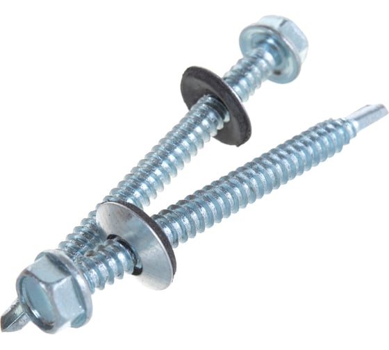 Изображение товара Кровельный оцинкованный саморез Саморезик 6,3х70, 100шт SKZ-6,3х70-100