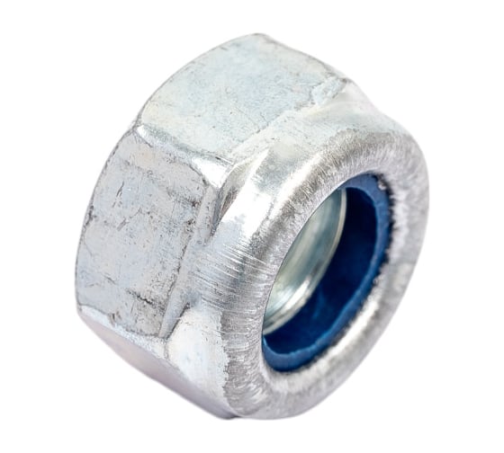 Изображение товара Гайка М12 со стопорным кольцом Саморезик оцинк. DIN 985 50шт DIN985-М12-50