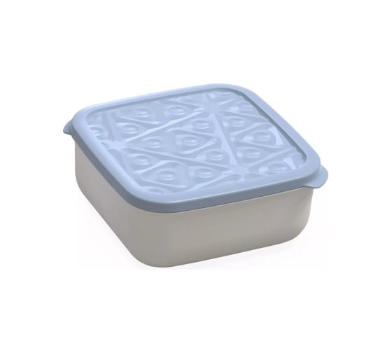 Изображение товара Контейнер Полимербыт квадратный Flexo 2,7 л голубой 436989300