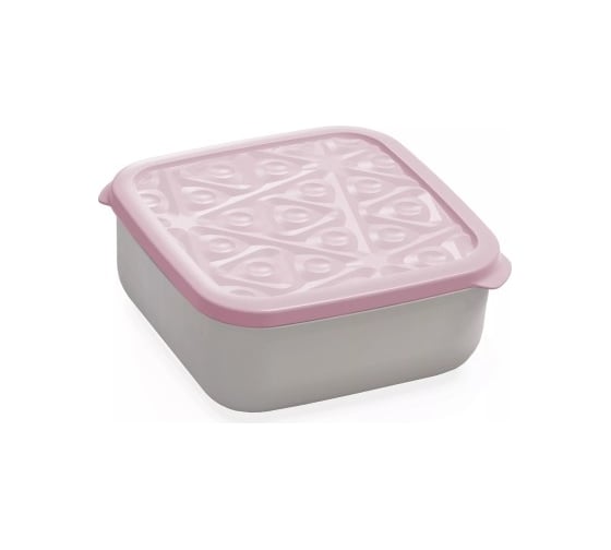 Изображение товара Контейнер Полимербыт квадратный Flexo 2,7 л розовый 436989200