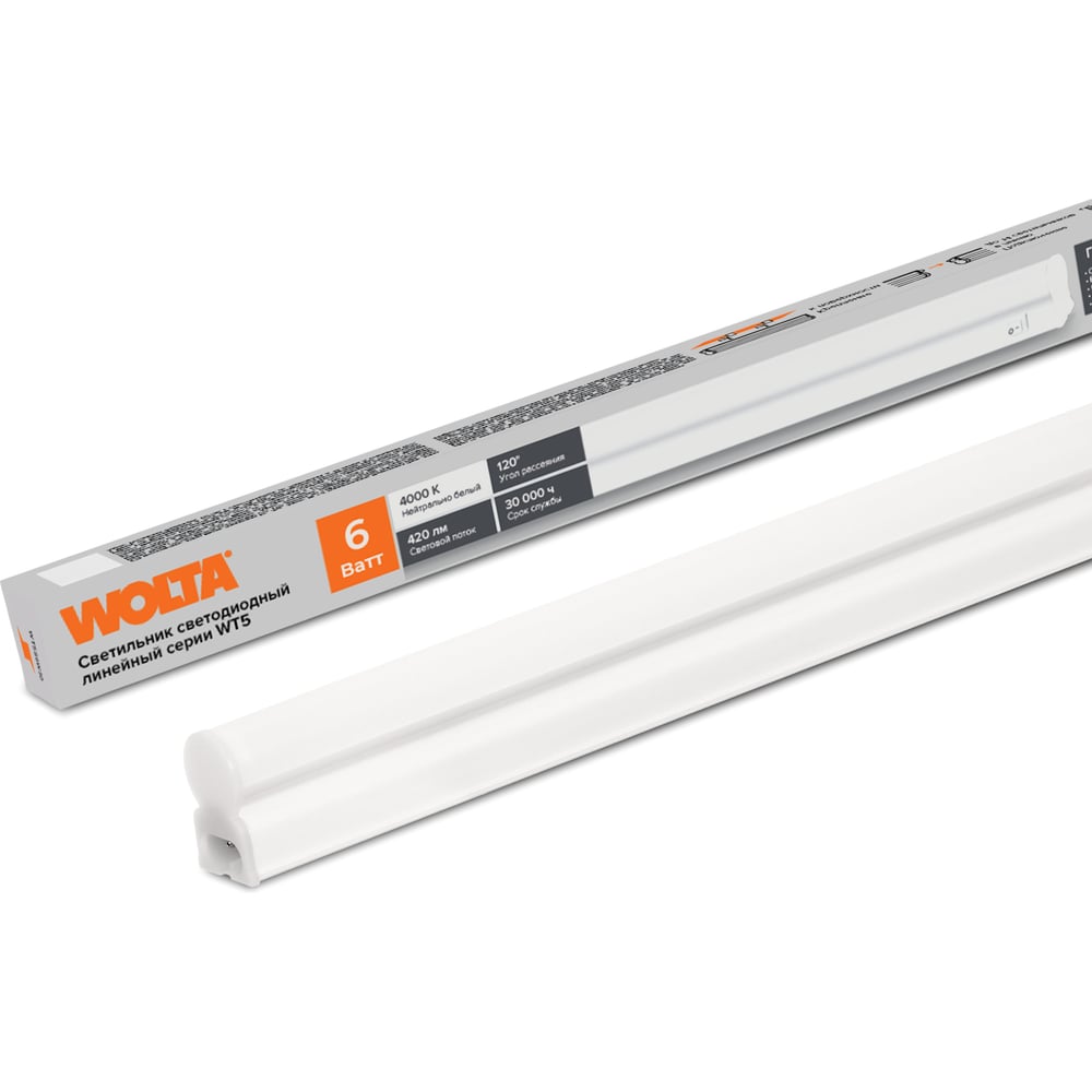 Изображение товара Светодиодный светильник Wolta 6Вт 4000К настенный накладной