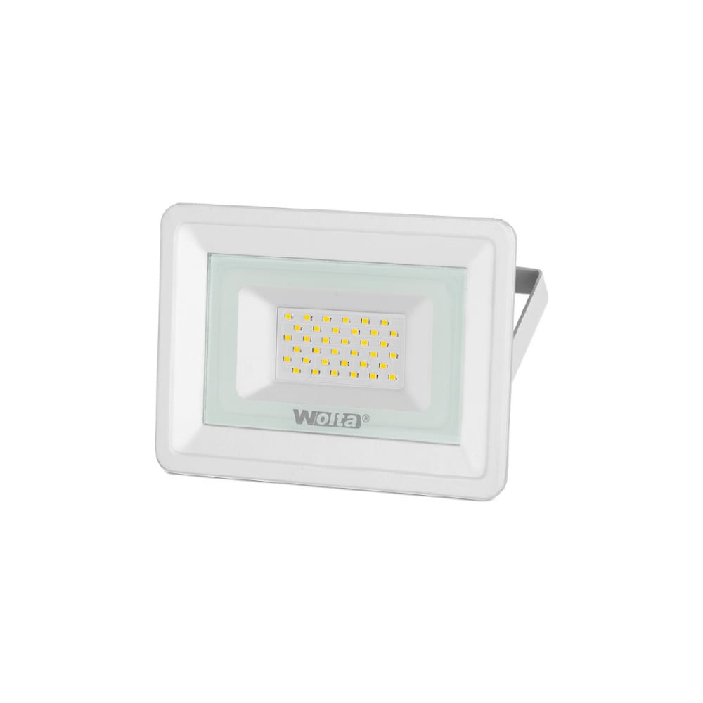 фото Светодиодный прожектор wolta, 5700k, 30 w smd, ip 65, цвет белый, слим wfl-30w/06w