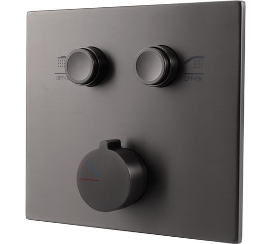 Изображение товара Встраиваемый смеситель для душа VINCEA двухфункциональный, вороненая сталь VSCV-421GM